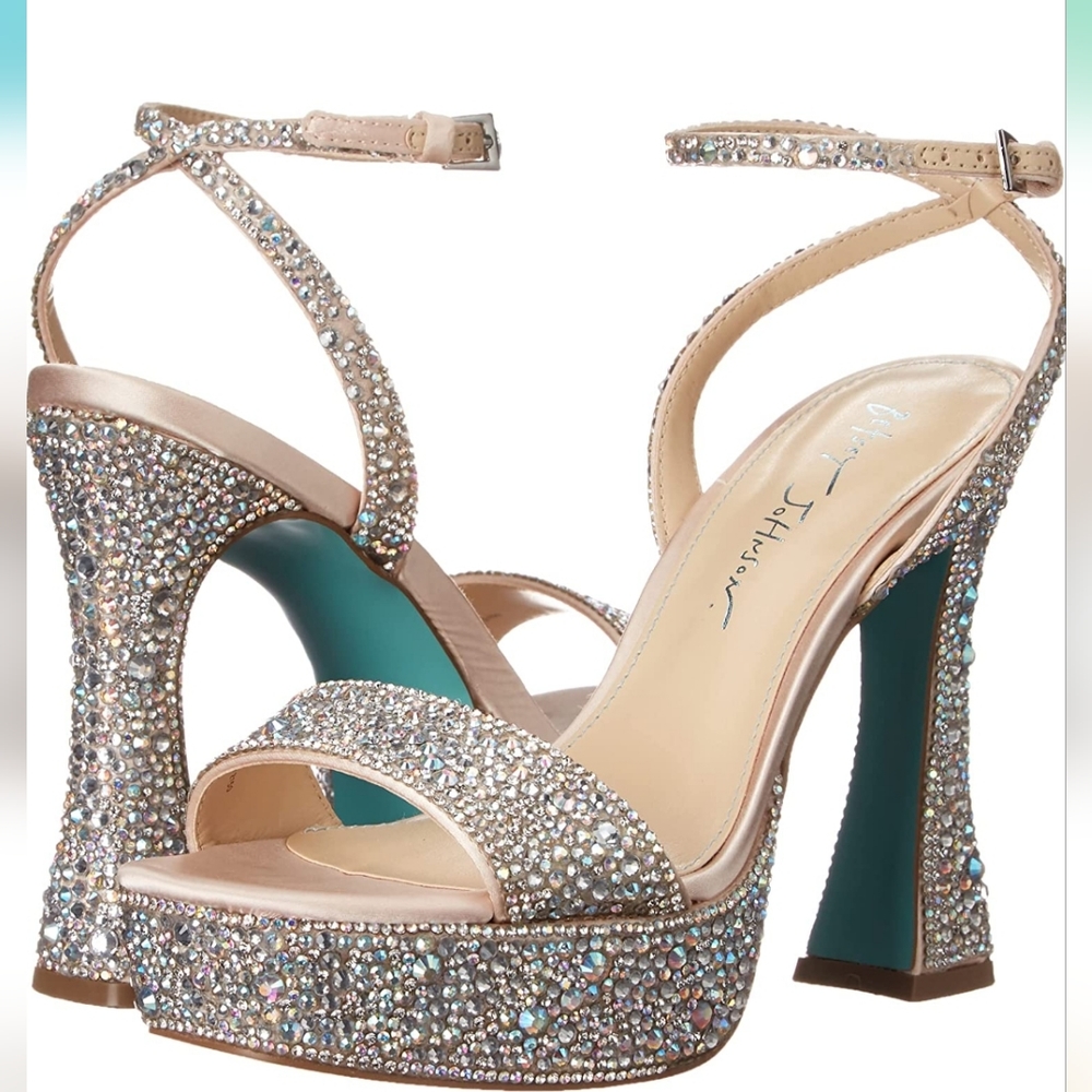 Elegant Crystal-Embellished Heels
